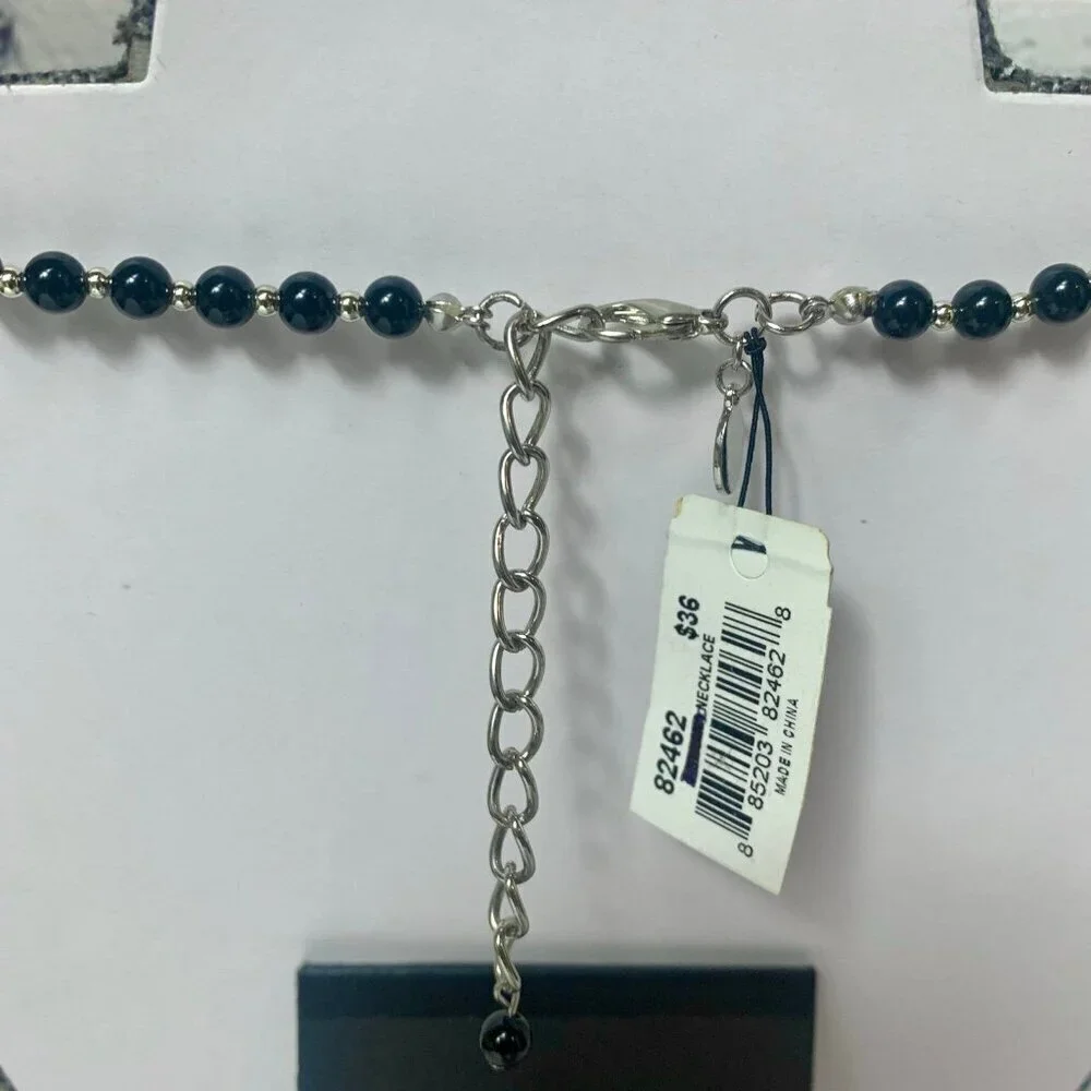 Cookie Lee Crystal Acrylic Bead Necklace NWT